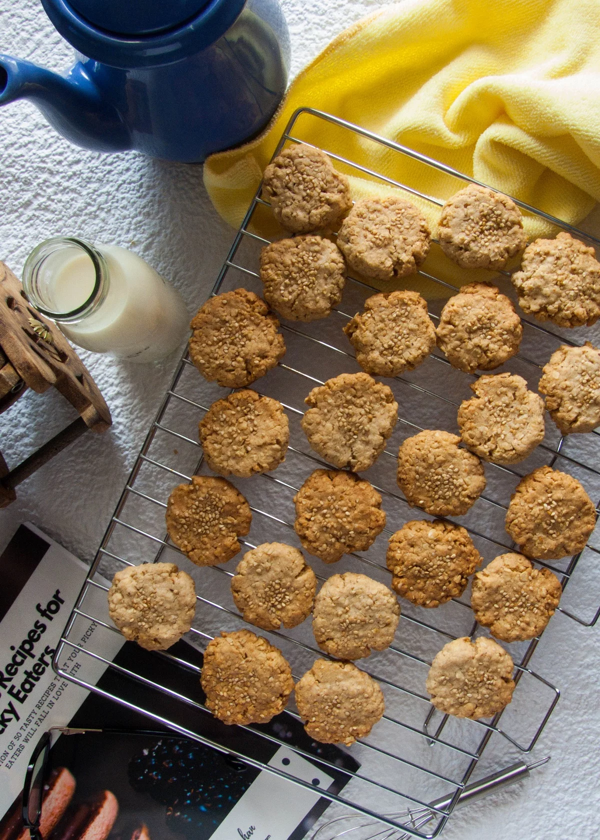 154 - How to Make Sesame Seeds Oatmeal Cookies Recipe