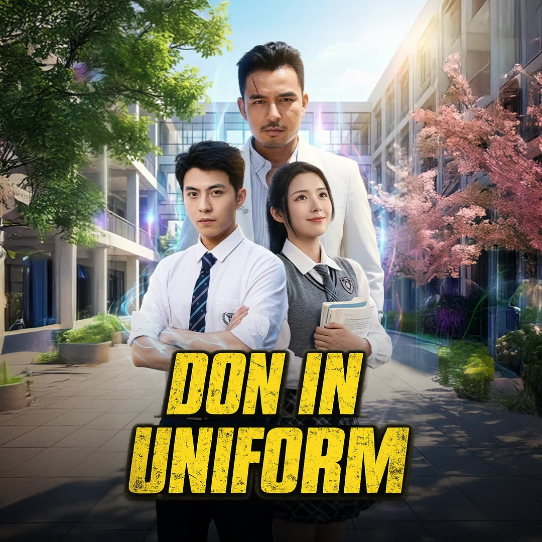 Don in uniform — vertical drama poster