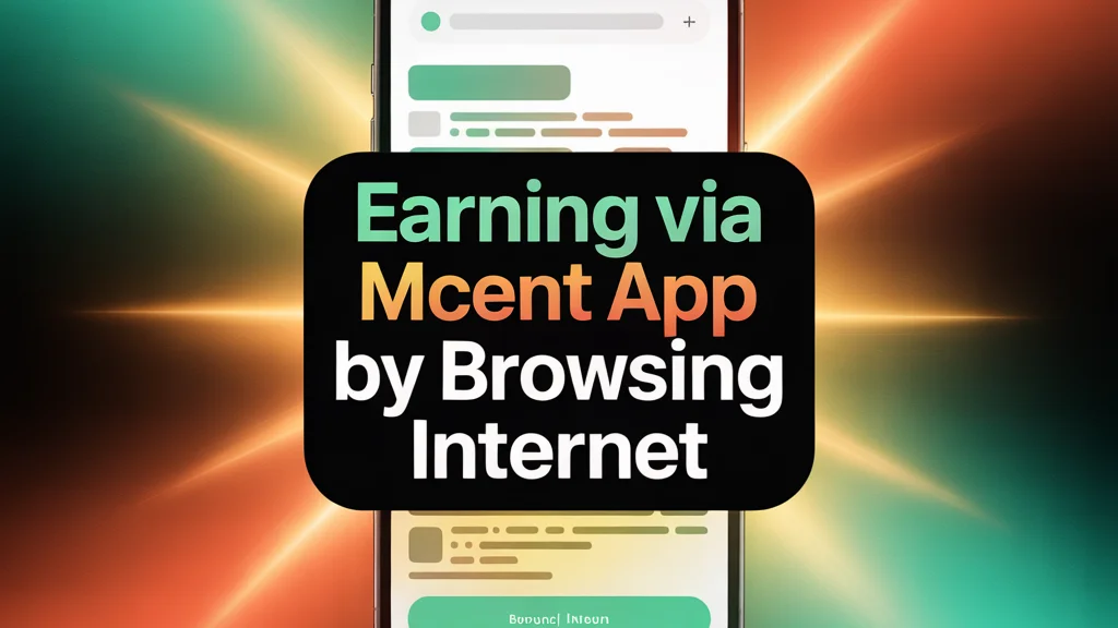 Earning Via mCent App by Browsing Internet | Information Series | Guru