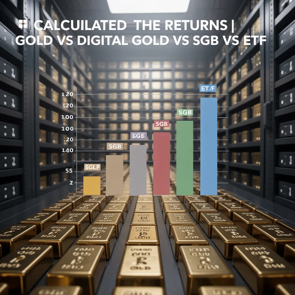 Calculated the Returns | Gold vs Digital Gold vs | Kuku FM