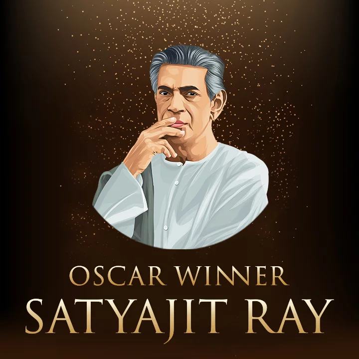 Satyajit Ray With Awards