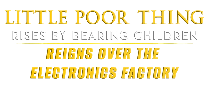 Little Poor Thing Rises by Bearing Children, Reigns Over the Electronics Factory title