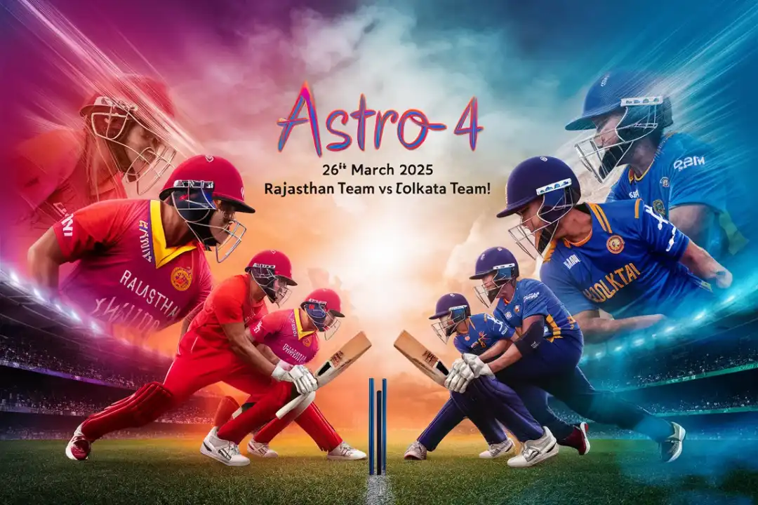 Astro - 4 (26TH MARCH 2025 RAJASTHAN KI TEAM V/S KOLKATA KI TEAM)