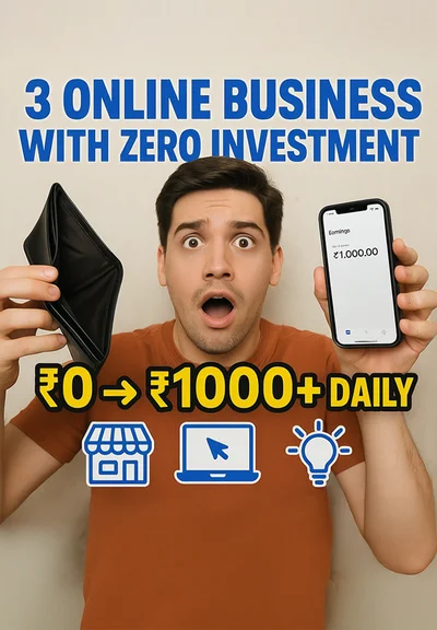 3 Online Business with  Zero Investment